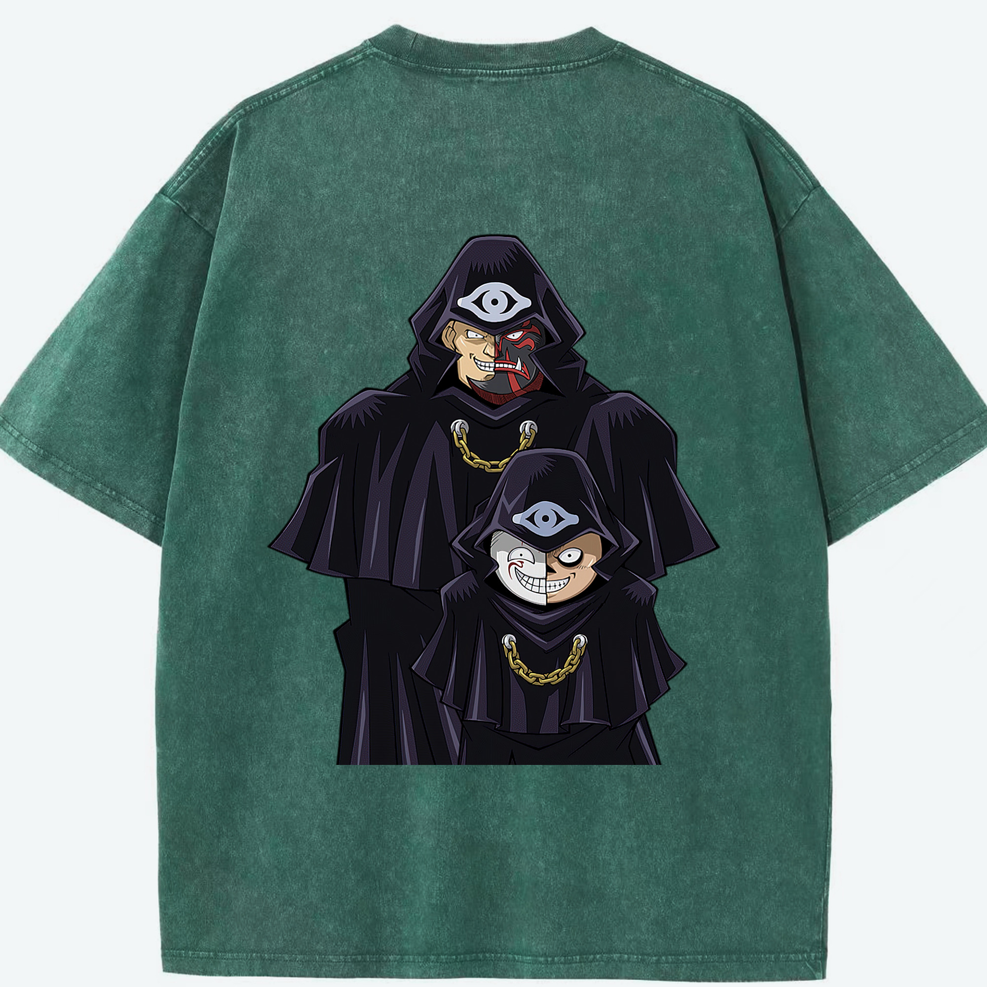 （画像用） 遊☆戯☆王 Yu-Gi-Oh! 綿100% ヴィンテージ風 半袖Tシャツ（背面プリント）